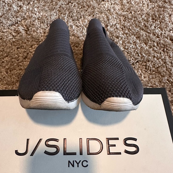 J Slides NYC Great Gray Knit Sneakers - Picture 5 of 7